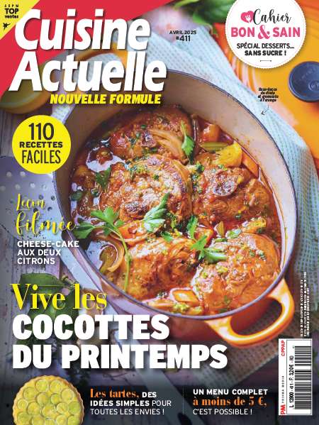 Abonnement CUISINE ACTUELLE + HS - Revue, magazine, journal CUISINE ACTUELLE + HS - Les femmes actives et chaleureuses aiment se retrouver dans Cuisine Actuelle. Le magazine leur propose chaque mois les meilleures idees pour cuisiner vite et bien, improviser une petite fete, mettre les petits plats dans les grands ou trouver (...)